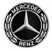 Středové krytky kol - pokličky pro MERCEDES 65/75 black s vavříny NOVINKA!