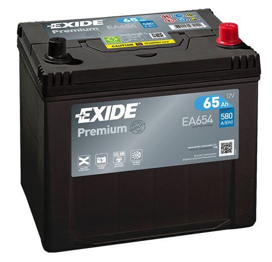Autobaterie Exide Premium EA654 - 65Ah, 12V