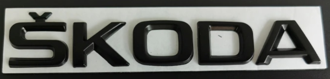 Nápis ŠKODA černý