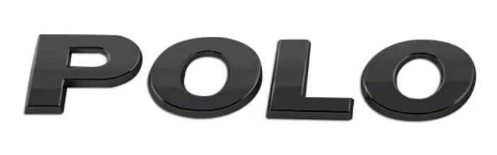 Nápis na kapotu POLO černý - samolepící