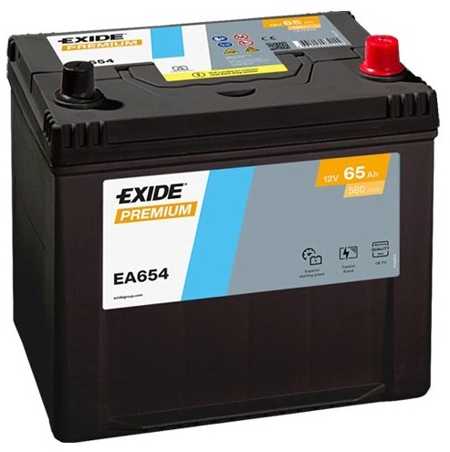 Autobaterie Exide Premium EA654 - 65Ah, 12V