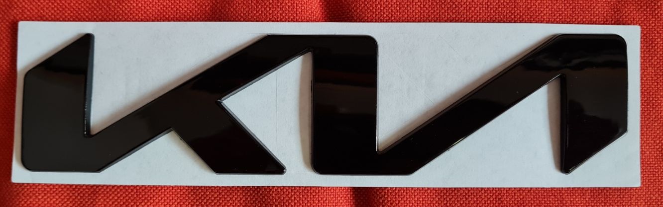 Nápis KIA new černý lesk 170x40