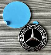 Mercedes emblém na přední kapotu černý NEW 57mm samolepka