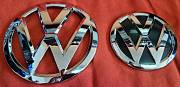 VW znak T6 177+130mm chrom - set 2 kusy
