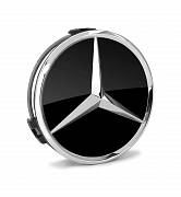Středové krytky kol - pokličky pro MERCEDES 75 černé