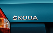 Nápis ŠKODA chromový