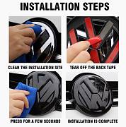 Krytka VW znaku/emblému Passat B7 black