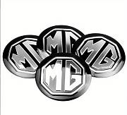 MG znak - emblem 56mm černý