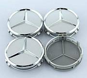 Středové krytky kol - pokličky pro MERCEDES 60 stříbrné