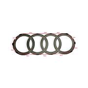 Znak AUDI černý lesk 286x100mm