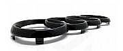 Znak AUDI černý lesk 315x111mm