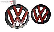 Krytka VW znaku/emblému MK7 black