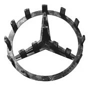 Mercedes emblém black 57mm + 18PIN