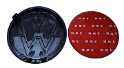VW znak 148+130mm černý - set 2 kusy