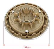 Středové krytky kol 4 kusy - pokličky pro Audi 146mm