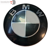 BMW znak - emblem 78mm černý
