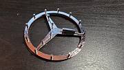 Mercedes emblém chrom 52mm + 16PIN