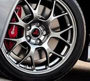 Mitsubishi znak - emblem 56mm black/red