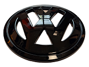 VW krytka znaku 150mm - černý lesk