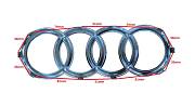 Znak AUDI chrom 286x100mm