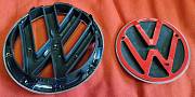 VW znak 145+110mm chrom - set 2 kusy