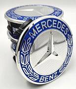 Středové krytky kol - pokličky pro MERCEDES 75 vavříny light blue