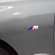 Samolepka M pro BMW chrom 72x27
