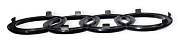 Znak AUDI černý lesk 273x95mm