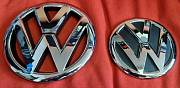 VW znak 145+110mm chrom - set 2 kusy