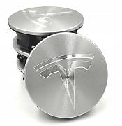Středové krytky kol - pokličky TESLA chrom