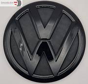 VW znak 100mm černý lesk