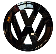 VW krytka znaku 150mm - černý lesk