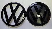 VW znak 115+117mm černý MK4 - set 2 kusy