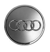 Středové krytky kol - pokličky Audi 77mm šedé