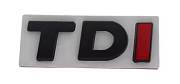 Nápis na kapotu TDI black+red malé