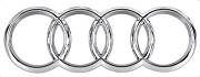 Znak AUDI chrom 185x65mm