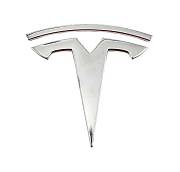 TESLA znak - emblem chrom