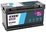 Autobaterie Exide START-STOP AGM EK960 - 96Ah, 12V