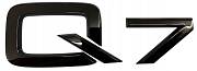 Audi znak Q7 - emblem černý lesk.