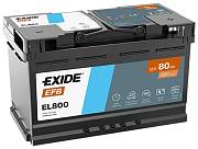 Autobaterie Exide START-STOP EFB EL800 - 80Ah, 12V
