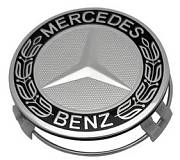 Středové krytky kol - pokličky pro MERCEDES 75 vavříny black