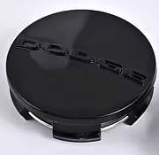 Středové krytky kol 4 kusy - pokličky pro Dodge black