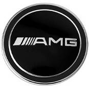 AMG emblém na přední kapotu černo stříbrný 57mm