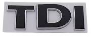 Nápis na kapotu TDI black+chrom velké