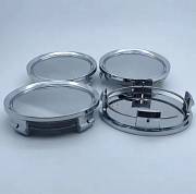 Středové krytky kol - náboje 74mm bez LOGA sada 4 kusy chrom