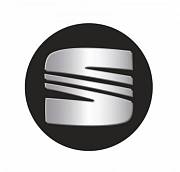 SEAT znak - emblem 56mm černý